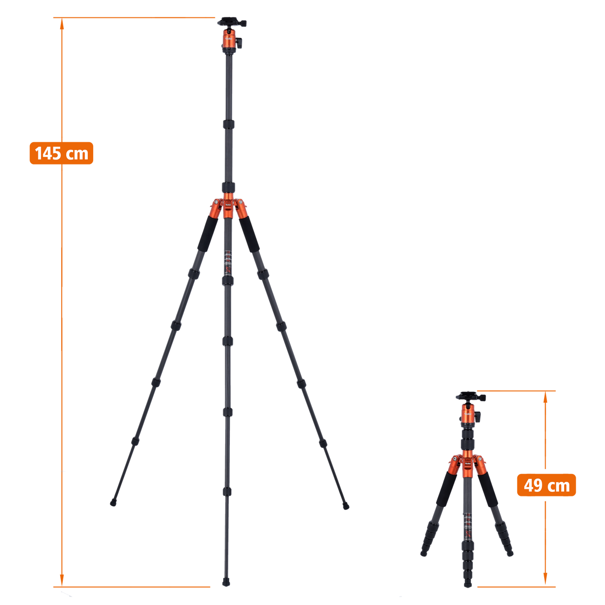 Compact Traveler No. 1 - carbon tripod