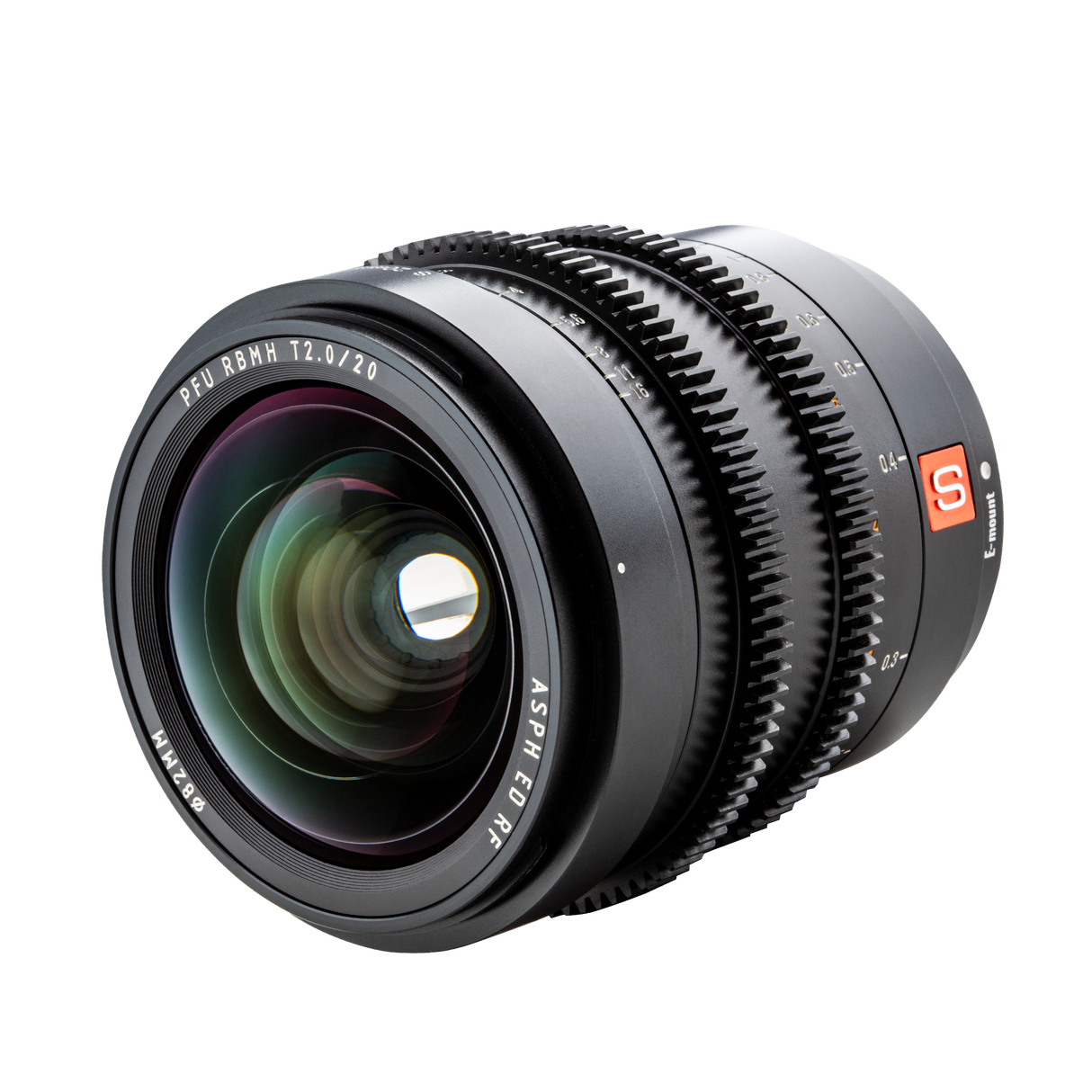 20mm T/2.0 cine lens with Sony E-mount