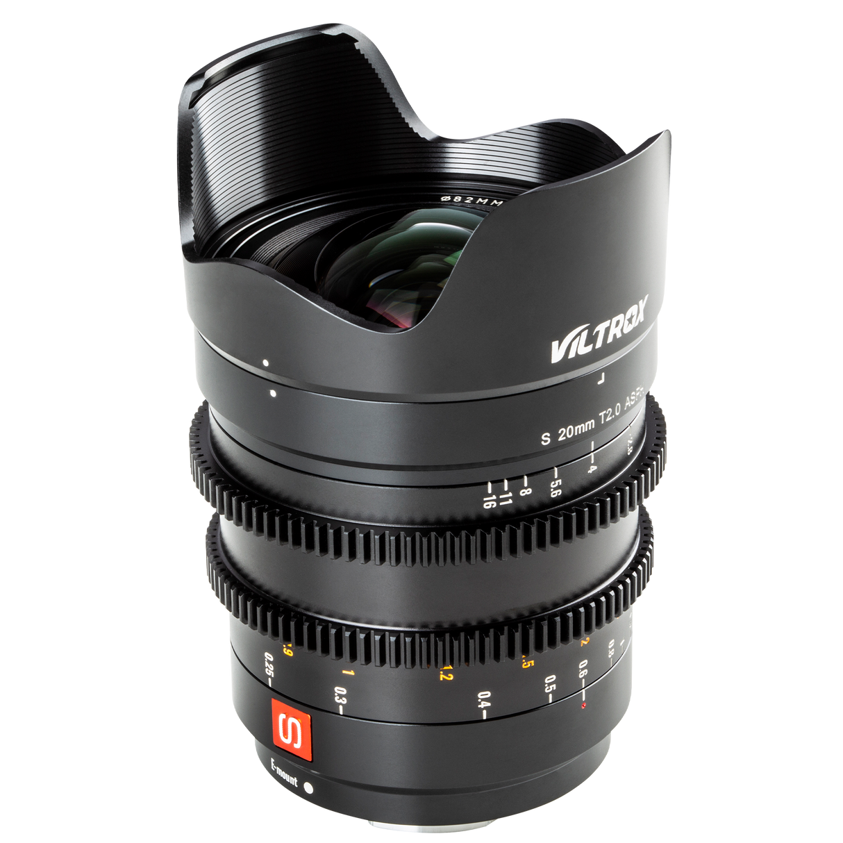 20mm T/2.0 cine lens with Sony E-mount