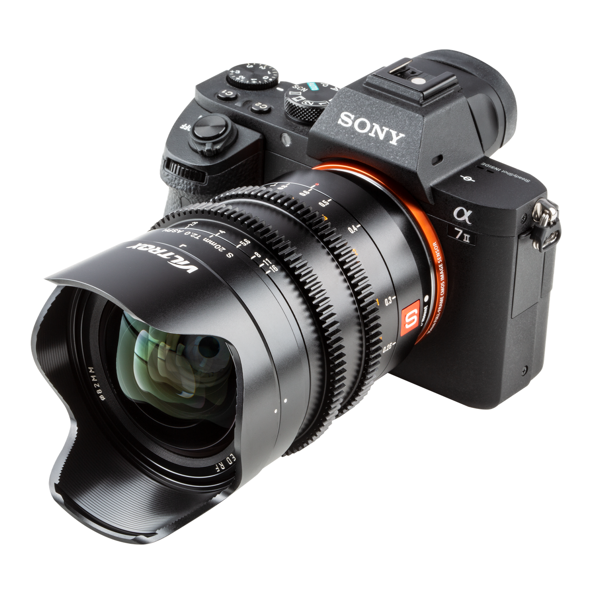 20mm T/2.0 cine lens with Sony E-mount