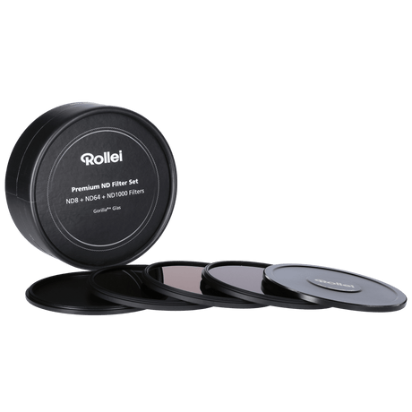 Rollei Filter Premium Rundfilter Graufilter Set (ND8 / ND64 / ND1000)